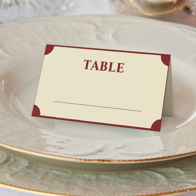 Retro Cinema Theater tar upp två Biljett Bröllop Placeringskort (Retro Cinema Theater Admit Two Ticket Wedding Place Card)