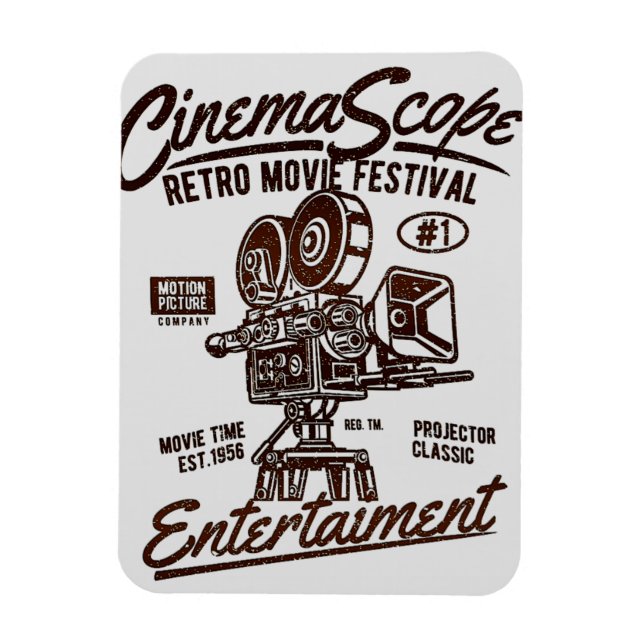 Retro CinemaScope Flexible Magnet (Vertikal)