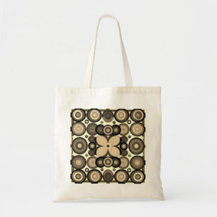 Retro Circle Tote Tygkasse