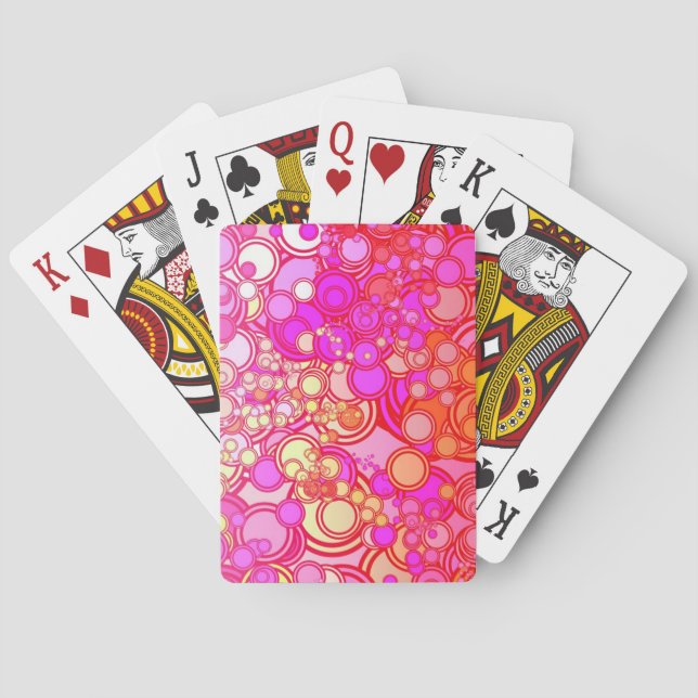 Retro Circles Casinokort (Baksidan)