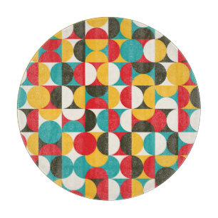 Retro Circles: Colorful Hipster Mönster.