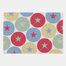 Retro Circus Classic Party Wrapping Papper Lakan