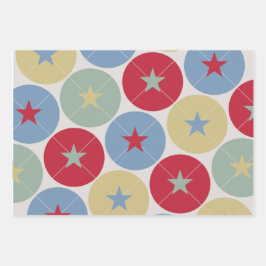Retro Circus Classic Party Wrapping Papper Lakan