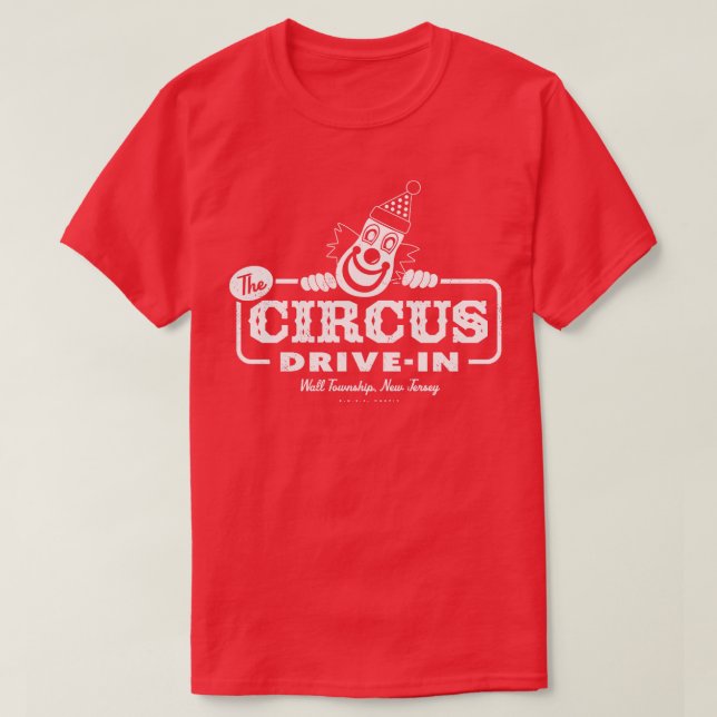 Retro Circus-enhet i New jersey T Shirt (Design framsida)