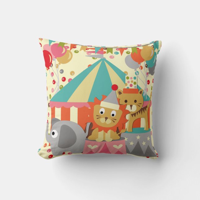 Retro Circus MOJO Pillow Kudde (Framsida)
