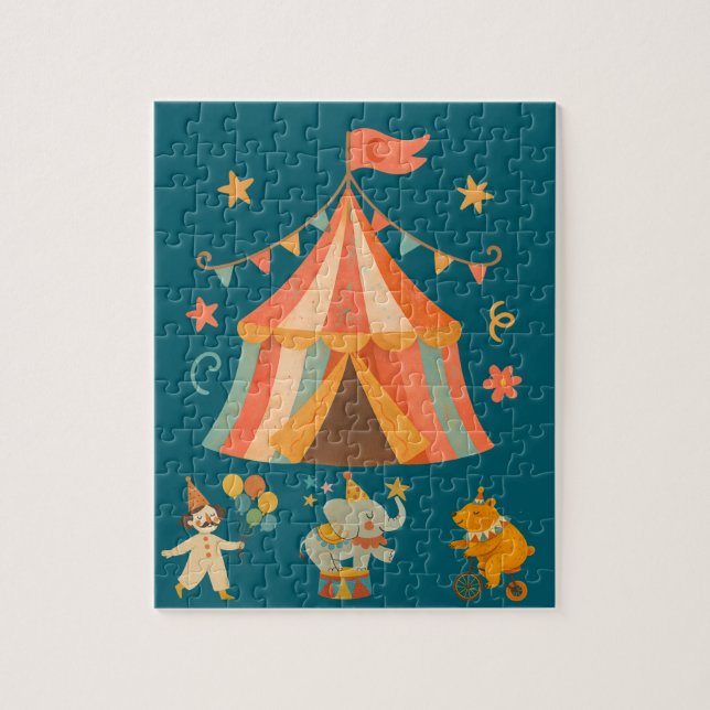 Retro Circus Storytime Pussel (Vertikal)