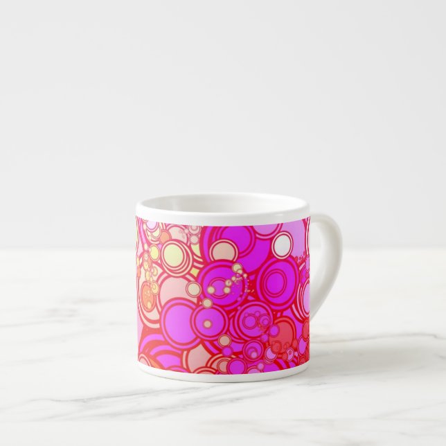 Retro cirklar espressomugg (Framsida höger)