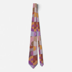 Retro-cirklar för geometrisk abstrakt Elegant färg Slips