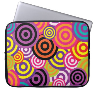 Retro cirklar laptop sleeve