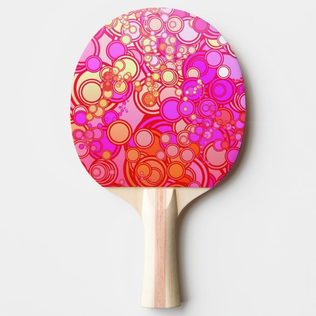 Retro cirklar pingisracket (Framsidan)