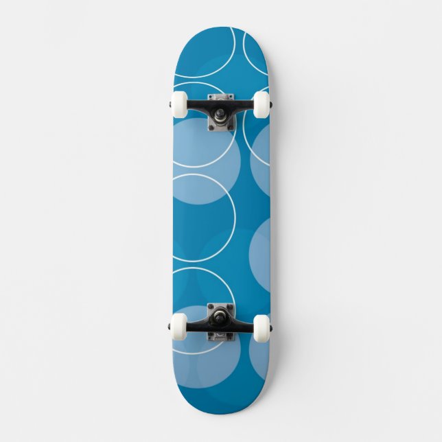 Retro cirklar skateboard bräda 21,5 cm (Framsida)