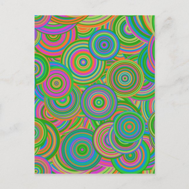 retro cirklar vykort (Framsida)