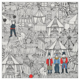 retro cirkusbw-col tyg