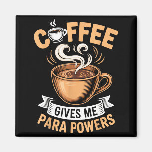 Retro Citat Kaffe Ge Mig Para Wers Roligt Drickand Magnet