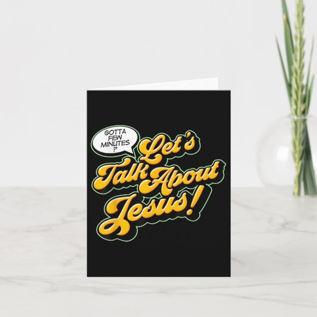 Retro Citat kan tala om Jesus Kristus Kort (Framsida)