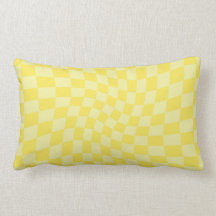 Retro Citon-Gult Pastel Warpe Checkerboard
