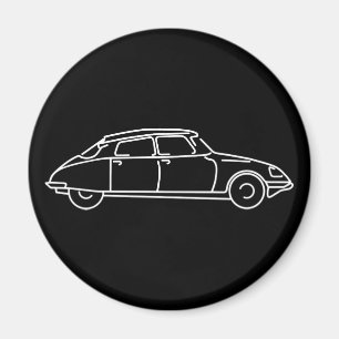 Retro Citroen DS 19 der Haifisch Magnet