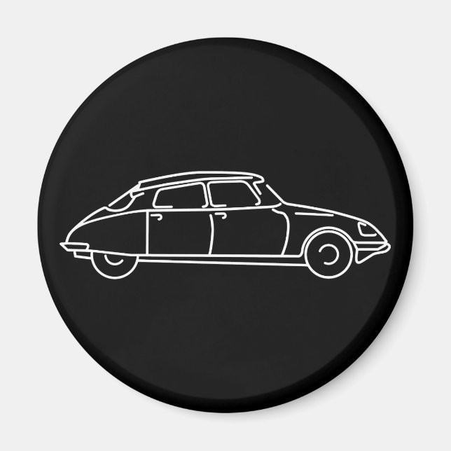 Retro Citroen DS 19 der Haifisch Magnet (Framsidan)