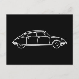 Retro Citroen DS 19 der Haifisch T-Shirt Vykort