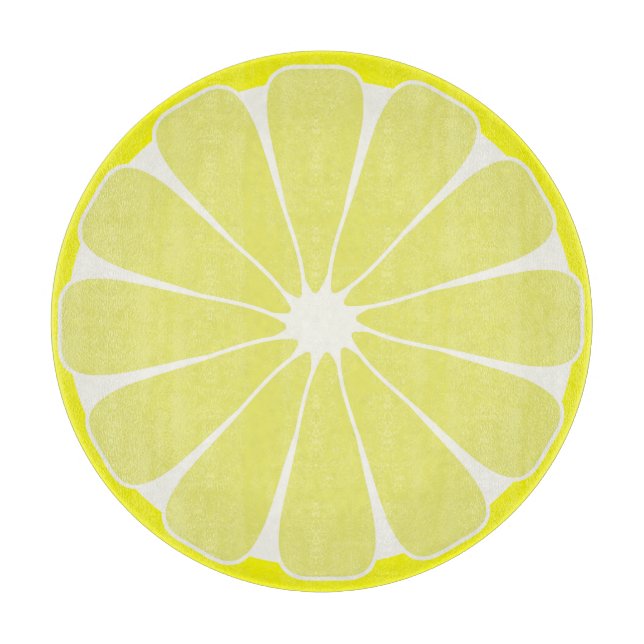 Retro citron frukt kök skärbräda present (Framsidan)