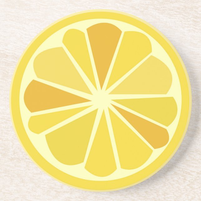 Retro citron underlägg sandsten (Framsidan)