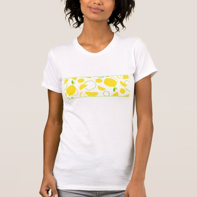 Retro citronlimefrukt tee shirt (Framsida)