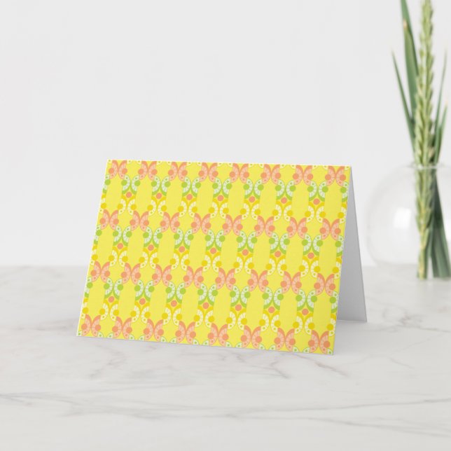 Retro Citrus-gratulationskort Helgkort (Framsida)