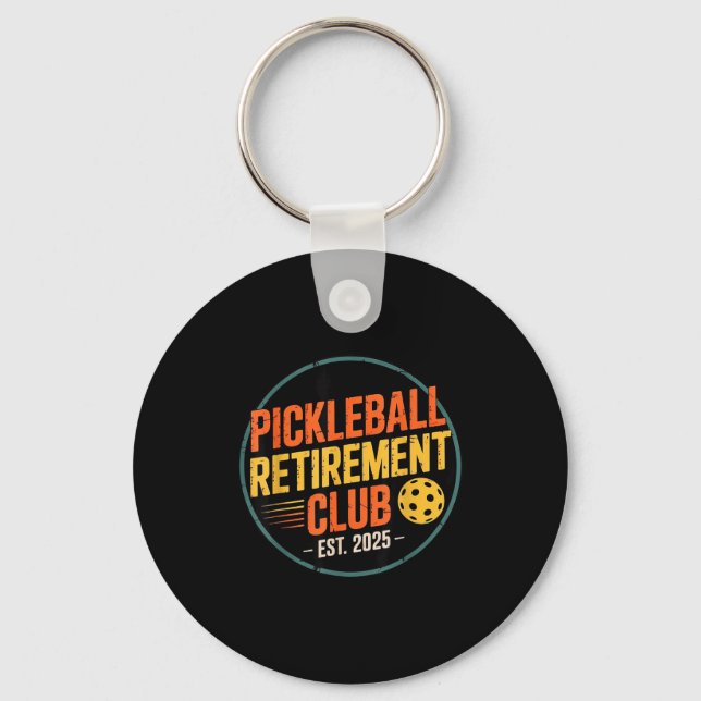 Retro Ckleball Retirement Club Apparel Retro Vinta Nyckelring (Framsida)