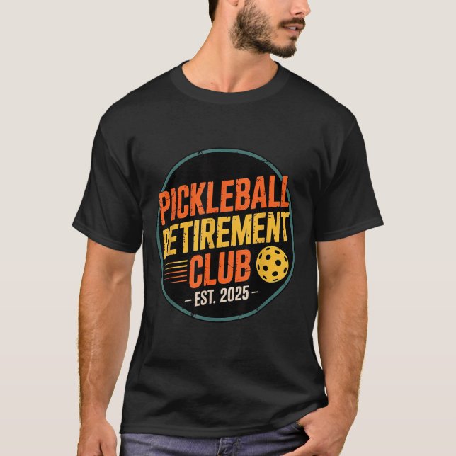 Retro Ckleball Retirement Club Apparel Retro Vinta T Shirt (Framsida)