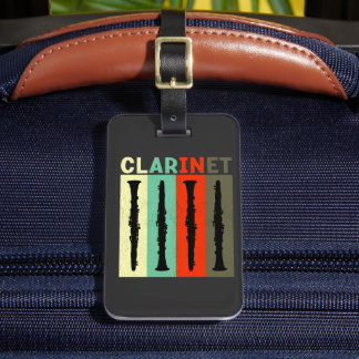 Retro Clarinet Bagagebricka
