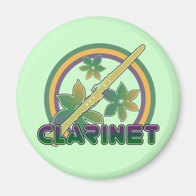 Retro Clarinet Magnet (Framsidan)