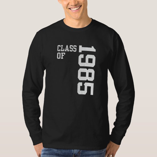 Retro Class of 1985 Senior High School Reunion Vin T Shirt (Framsida)