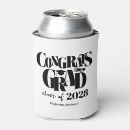 Retro Class of Congrats Graduation Black And White