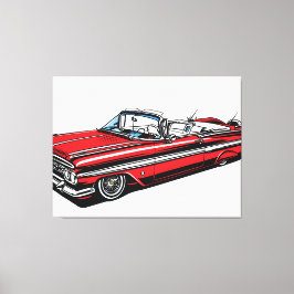 Retro Classic Convertible Side Pop Art  Canvastryck