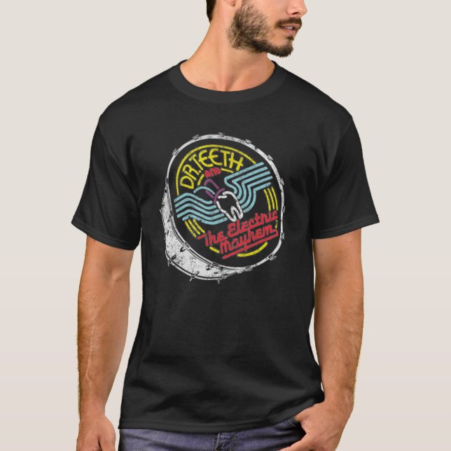 Retro Classic Electric Rockstar Band T-Shirt (Framsida)