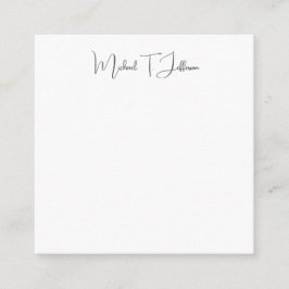 Retro Classic Elegant Plain Simple Grått White Tilläggskort