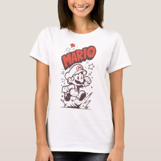 Retro Classic Gamer Pixel Plumber T Shirt