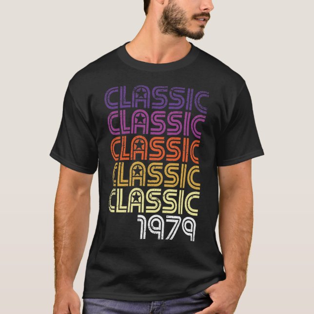 Retro Classic Graphic 40 år gammal 40:e födelsedag T Shirt (Framsida)