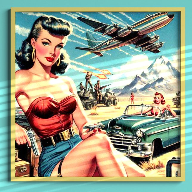 Retro Classic Pin Up Poster (Skapare uppladdad)