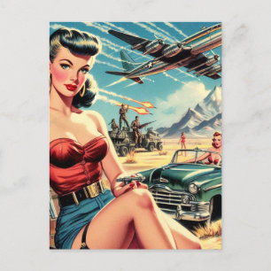 Retro Classic Pin Up Vykort