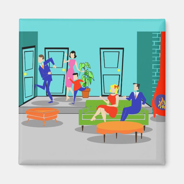 Retro Classic Television Magnet (Framsidan)