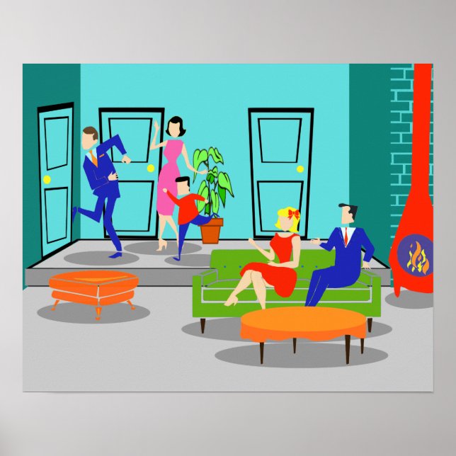 Retro Classic Television Poster (Framsidan)