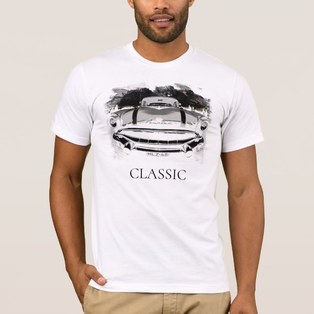 *~* Retro Classic Vintage Antique Car T Shirt (Framsida)