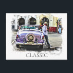 *~* Retro Classic Vintage bil Antique Man Leaning Vykort<br><div class="desc">POSTKORT - KLASSIFICERADE BILAR - Människan som lutar sig mot bilkonst. Watercolor Grunge stil Paintings - PERSONALIZE TEXT OM ÖNSKAD. Bakgrunden är WHITE. Energetiskt utökade digitala målningar Retro Classic Vintage Antique Car, Auto, Automobiles. * En man njuter av dagen med sin klassiska konvertibel. Stil är mycket uppfriskande och konstnärligt med...</div>