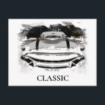 *~* Retro Classic Vintage bil Antique Vykort<br><div class="desc">POSTKORT - KLASSISKT GAMLA BILDER - Grunge stil-målning - PERSONALISERA TEXT OM DET ÖNSKAS. Energetiskt utökad Retro Classic Vintage Antique Car , Auto , Automobiles Car Buff-design. Stil är Grunge-utfört Modern Classic-unikt Kreativ och bara vanlig Coola. Färg är främst Vintage Grått / Grått White Black. Detta skulle vara en underbar...</div>