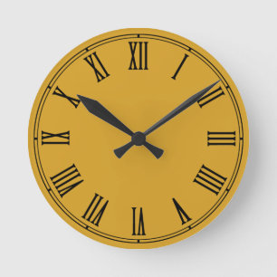 Retro Clock-mall, Anpassningsbar - Skapa egen Rund Klocka
