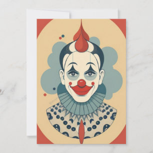 Retro Clown Collectoin Inbjudningar