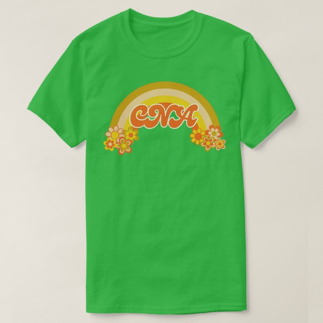 Retro CNA Nurse Assistant CNA Auktoriserad Nurse A T Shirt (Design framsida)