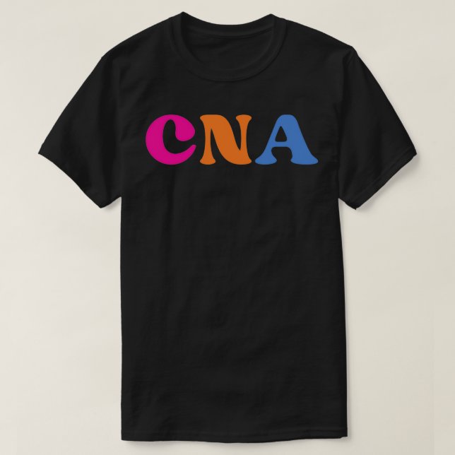 Retro CNA Nurse Assistant med svart stutthoskop t T Shirt (Design framsida)
