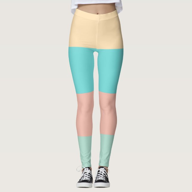 Retro Coastal Rand Leggings (Framsida)
